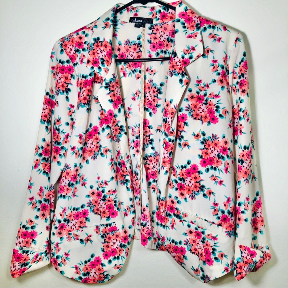 Takara Floral Blazer | Lightweight | Sz Large